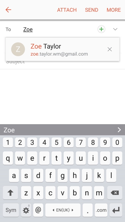 Press the required contact.