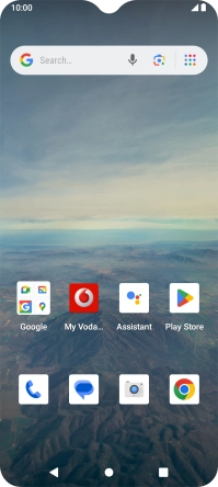 Slide two fingers downwards starting from the top of the screen.