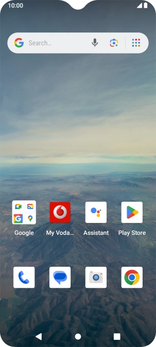 Slide two fingers downwards starting from the top of the screen.