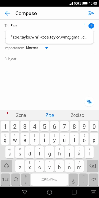 Press the required contact.