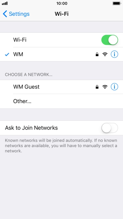 Press the Home key to return to the home screen.