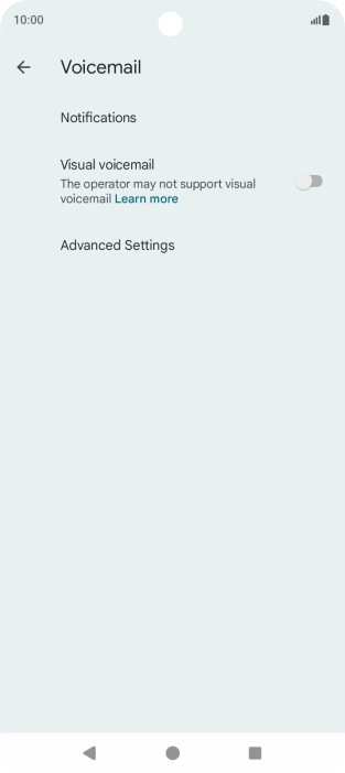 Press Advanced Settings.