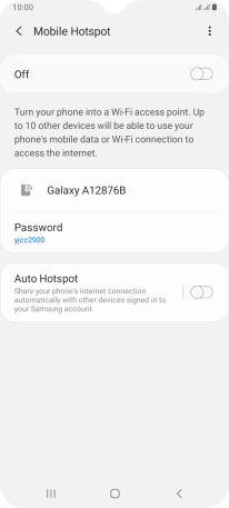 Press the menu icon.