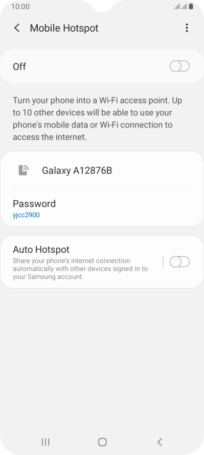 Press the menu icon.