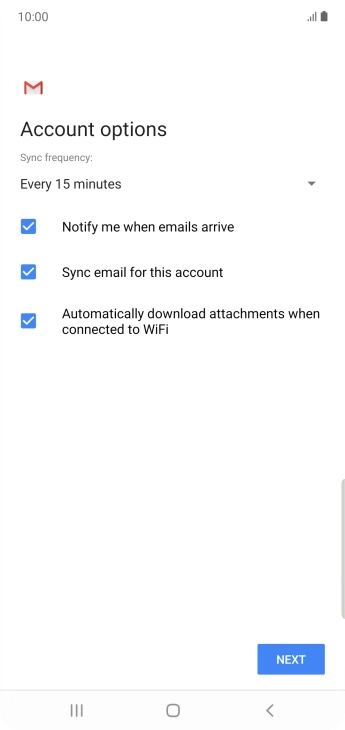Press the drop down list below 