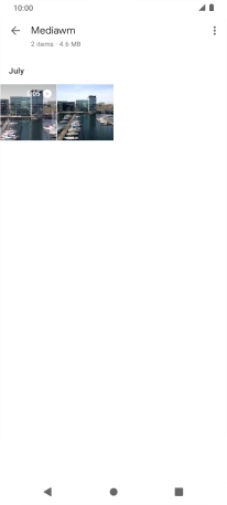 Press and hold any picture or video clip.