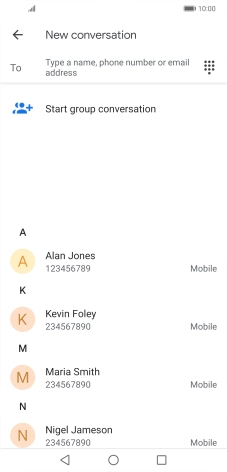 Press the field next to 