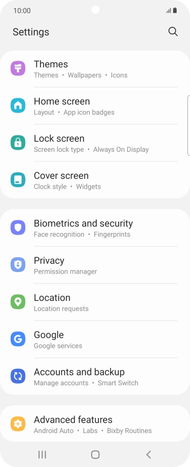 Press Biometrics and security.