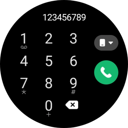 Press the call icon.