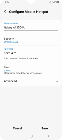 Press the field below 
