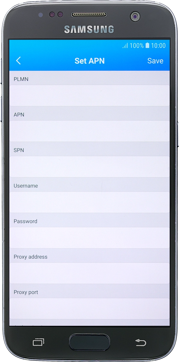 On your phone: Press the field below 