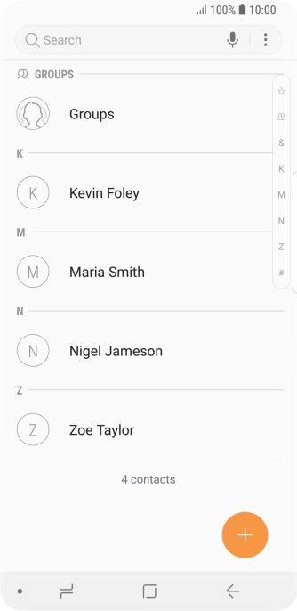 Press the menu icon.