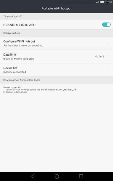 Press the Home key to return to the home screen.