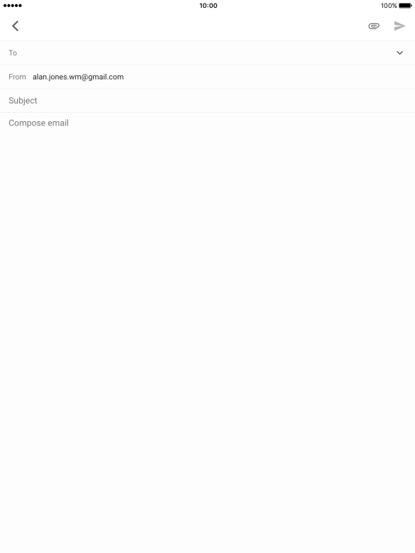Press the search field and key in the first letters of the recipient's name.