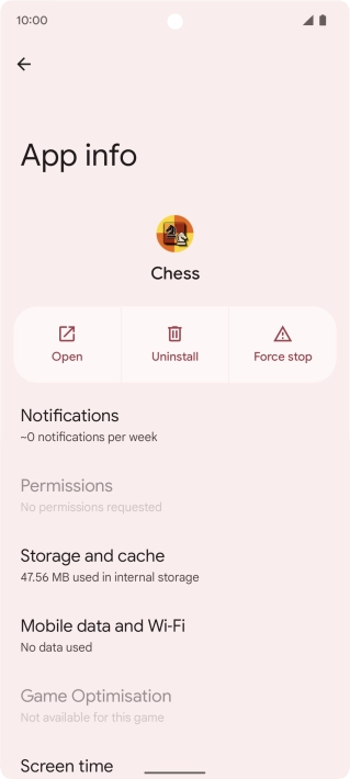 Press Storage and cache.
