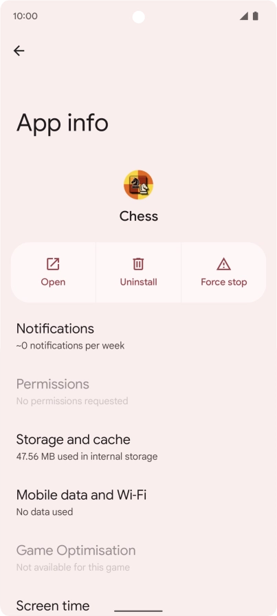 Press Storage and cache.
