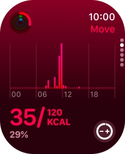 Keep sliding upwards to see the number of steps, distance and number of floors you've covered.