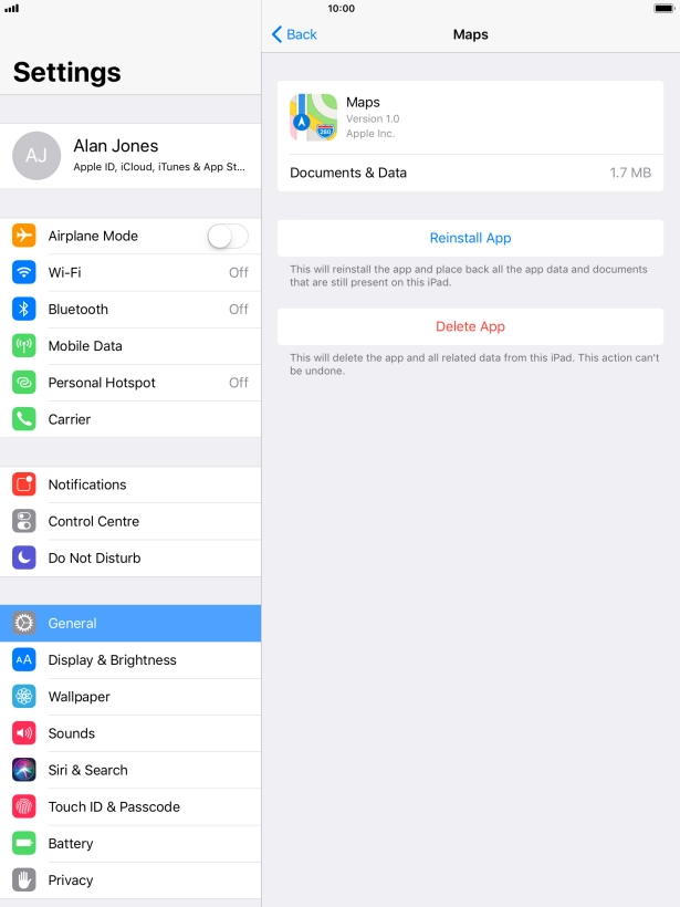 Press the Home key to return to the home screen.