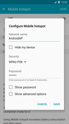 Press the field below 