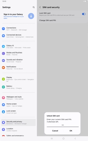 Key in your PIN and press OK.
