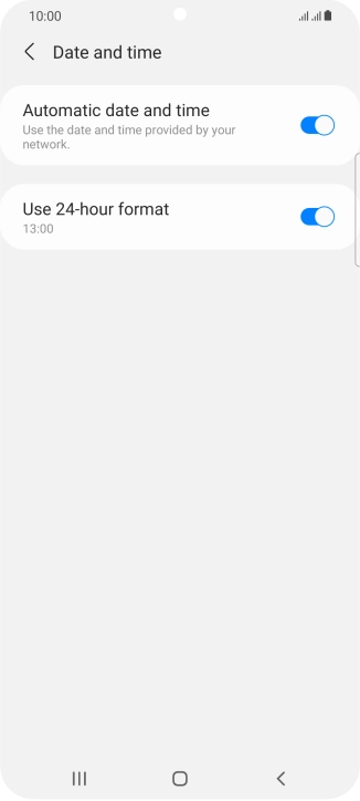 Press the Home key to return to the home screen.