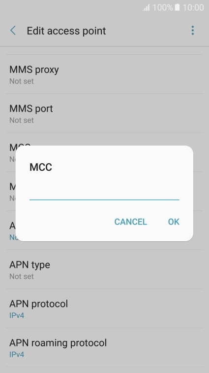 Key in 505 and press OK.