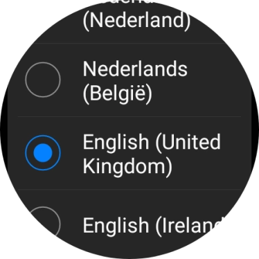 Press the required language.