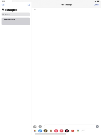 Press To: and key in the first letters of the recipient's name.
