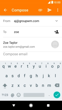 Press the required contact.