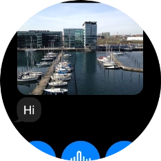 Press and hold the required message for a moment.