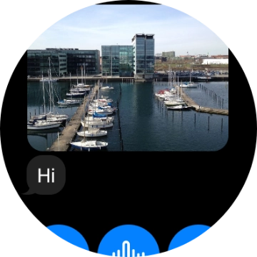 Press and hold the required message for a moment.