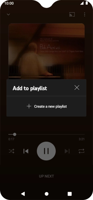 Press Create a new playlist.