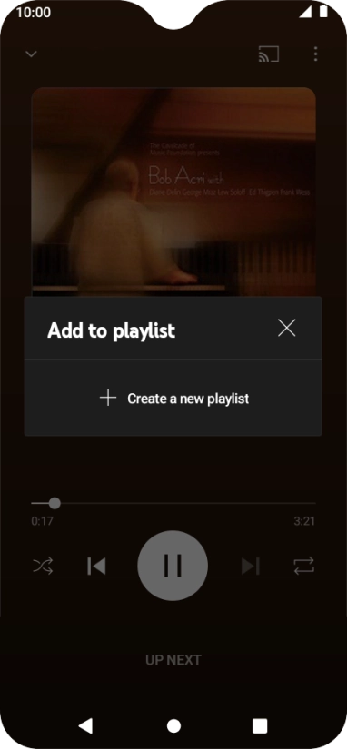 Press Create a new playlist.