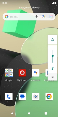 Press the sound icon the necessary number of times to turn on silent mode.