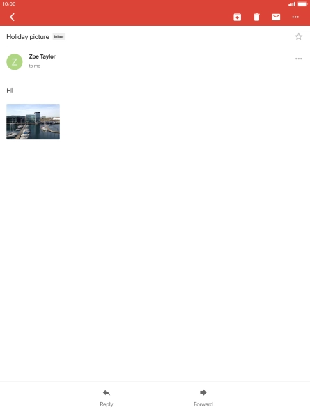 Press the Home key to return to the home screen.