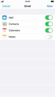 If this screen is displayed, you email account has been recognised and set up automatically. Follow the instructions on the screen to key in more information and finish setting up your phone.