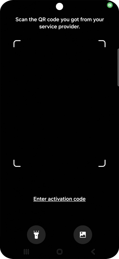 Place the QR code you've received inside the phone camera frame to scan the code.