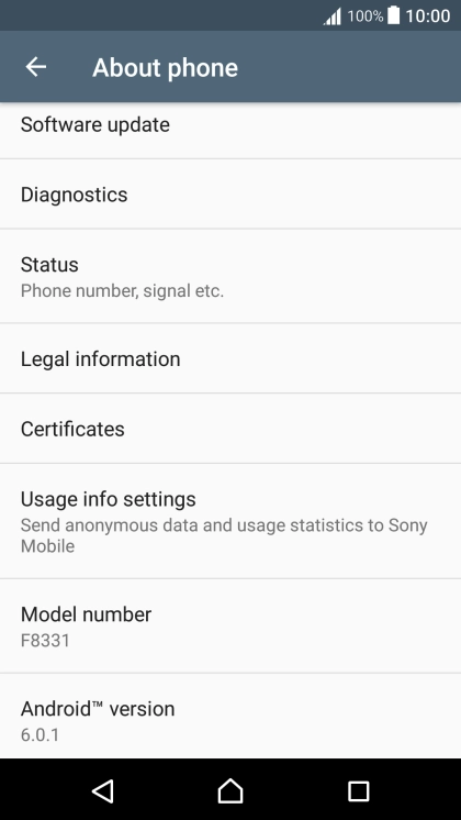 Press Software update. If a new software version is available, it's displayed. 
Follow the instructions on the screen to update the phone software.