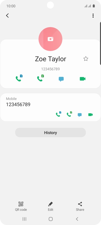 Press the Home key to return to the home screen.