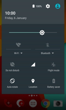 Press the settings icon.