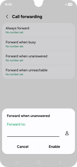 Key in +61414121121 and press Enable.