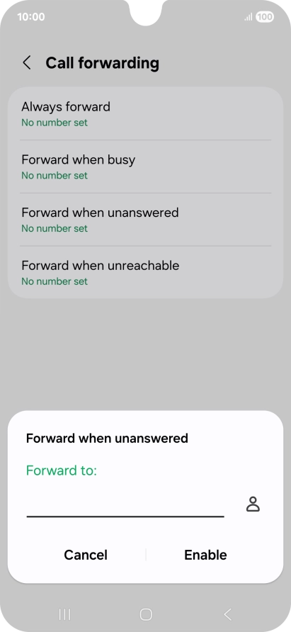 Key in +61414121121 and press Enable.