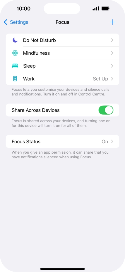 Press Do Not Disturb.