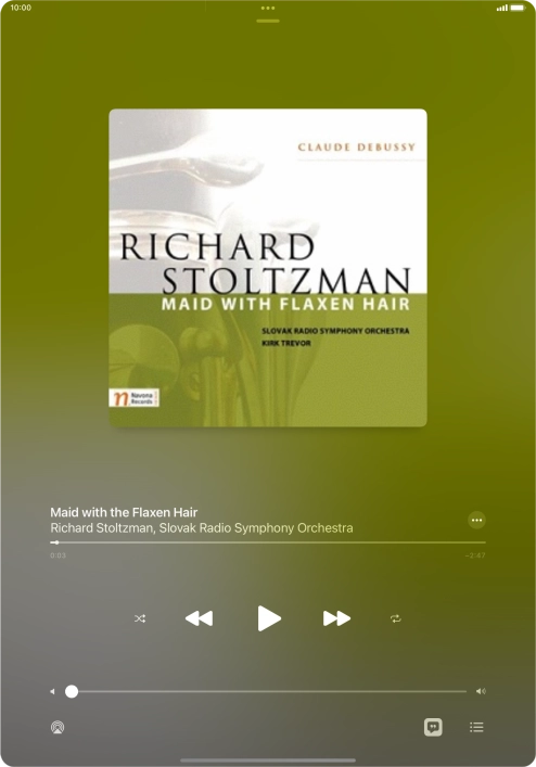 Press arrow right to go to the next audio file.