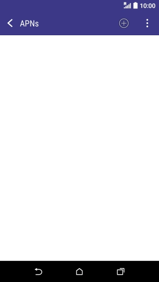 Press the new data connection icon.