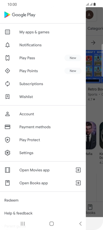 Press My apps & games.