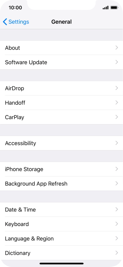 Press Accessibility.