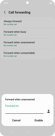 Key in +61414121121 and press Enable.