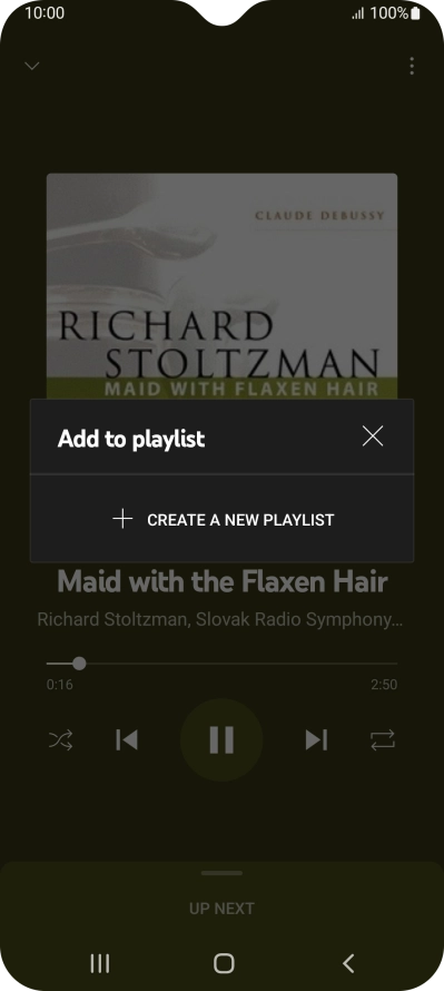 Press CREATE A NEW PLAYLIST.