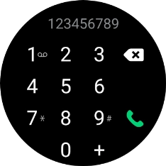 Press the call icon.